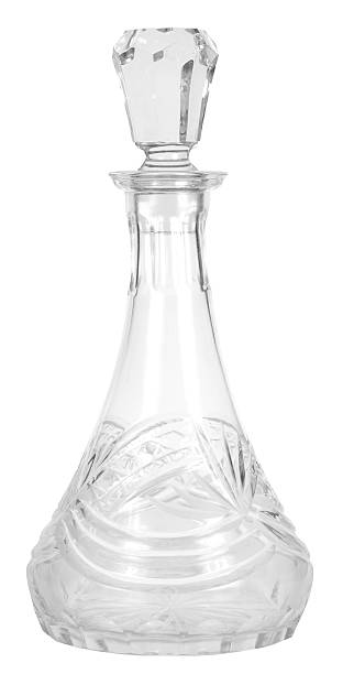 decanter с кристаллами - decanter crystal carafe glass стоковые фото и изображения