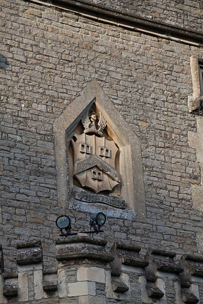 istock Architectural detail on a  Victorian  manor house, 186048832