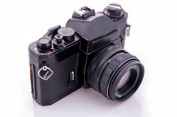 istock Old 35 mm film camera 186050156