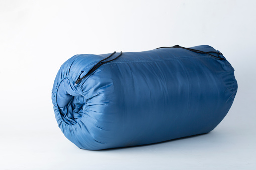 Sleeping bag. A camping item designed for rest and sleep.