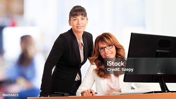 Businesswomen Working In Office Stock Photo - Download Image Now - Adult, Adults Only, Beautiful People