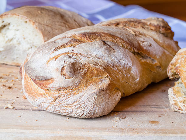 istock Homemade bread with sourdough 186055768