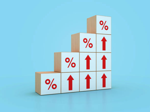 istock Arrows Blocks with Percentage Symbol 1860564633