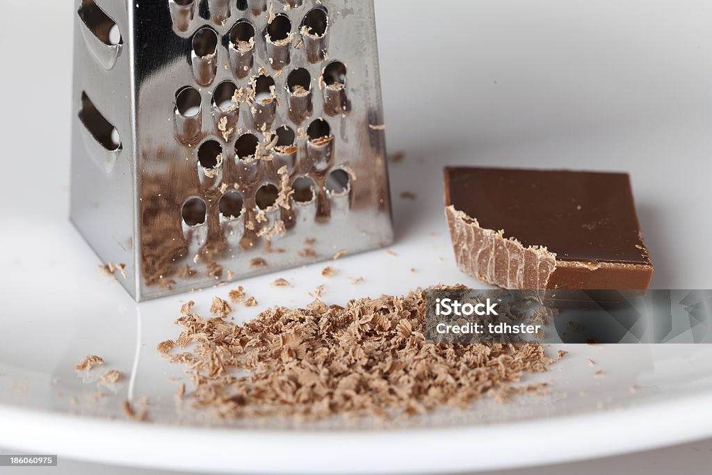 Chocolate Grater And Crumbs Stock Photo - Download Image Now
