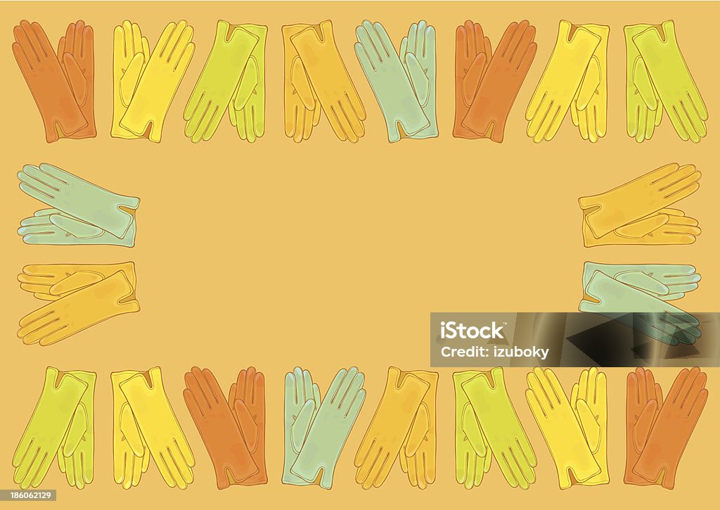 Juego de guantes de colores - arte vectorial de Accesorio personal libre de derechos