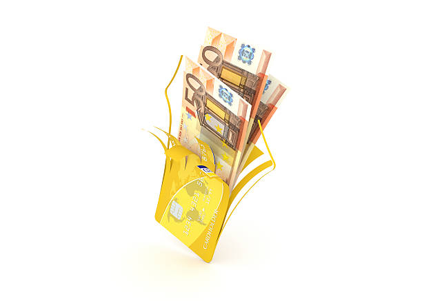 istock Euro bank cards 186062256