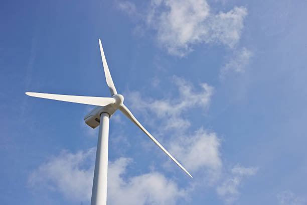 istock Single windmill for renewable electric energy production 186063466