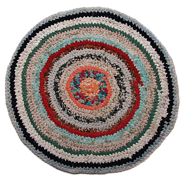 istock Traditional Russian round knit Mat handmade. 186065166