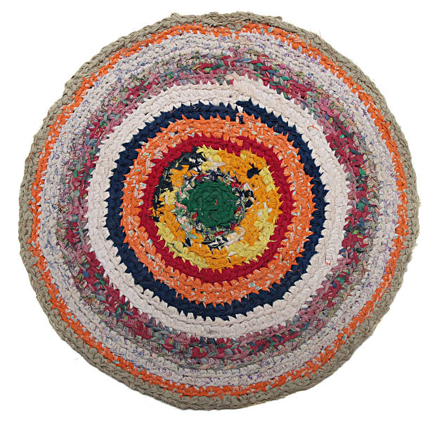 istock Traditional Russian round knit Mat handmade. 186065167