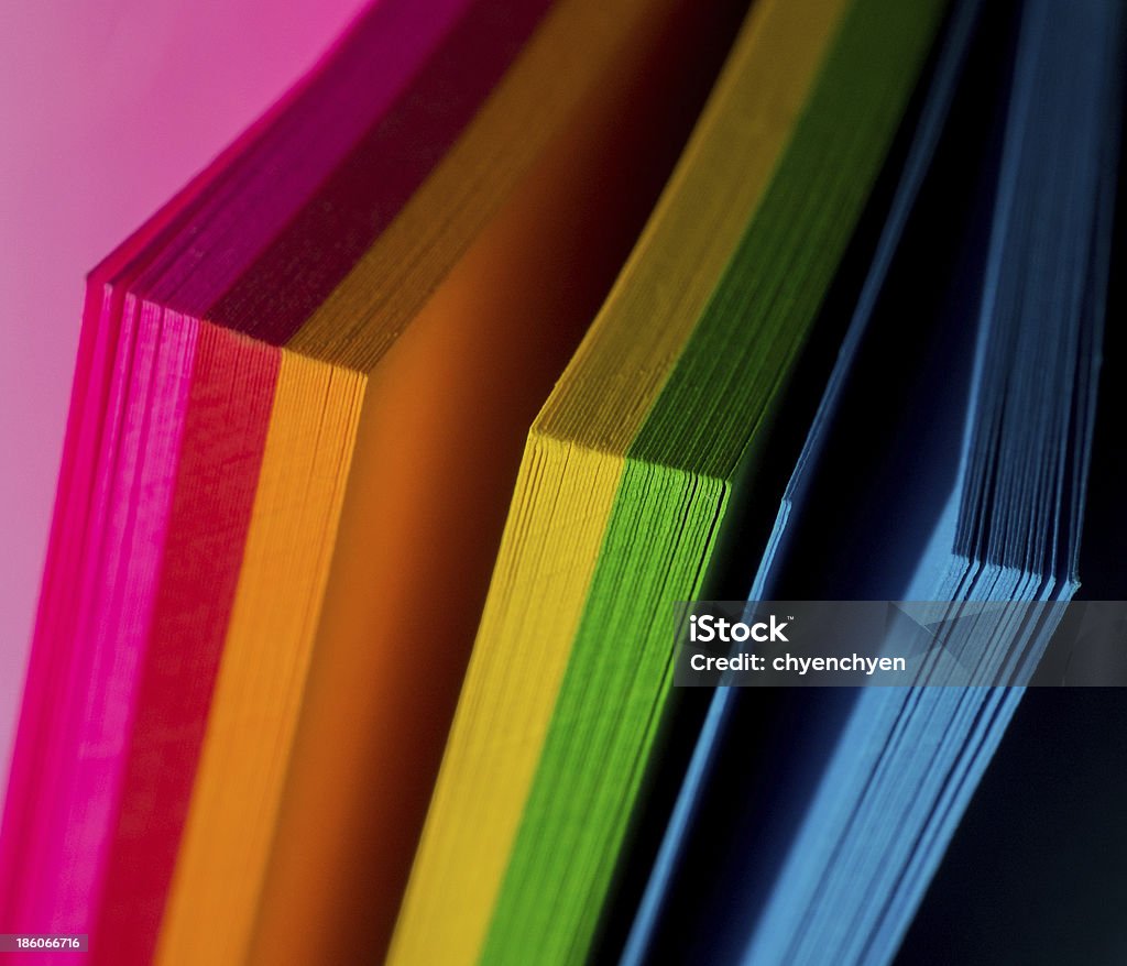 Colorato carta - Foto stock royalty-free di Arcobaleno