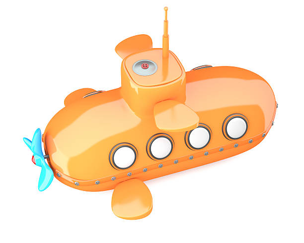 istock Cartoon-styled submarine 186066728