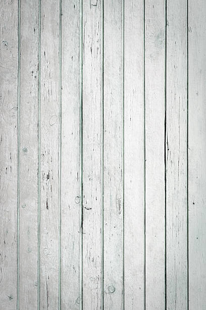 Branco textura de madeira com padrões naturais de fundo - foto de acervo