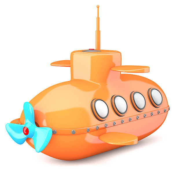 istock Cartoon-styled submarine 186068278