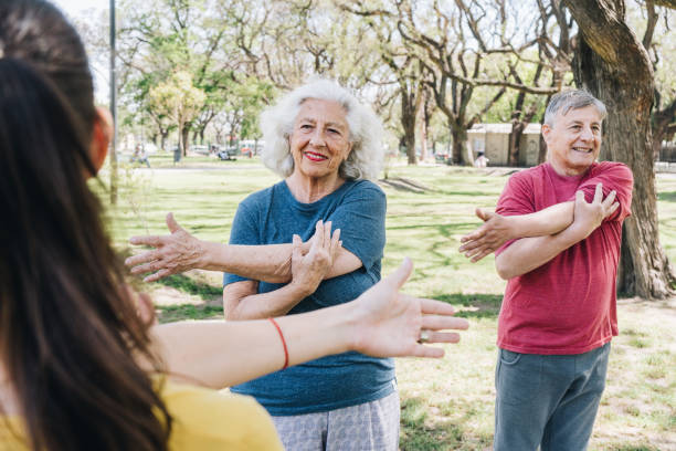 istock Seniors during a yoga class outdoors 1860692015