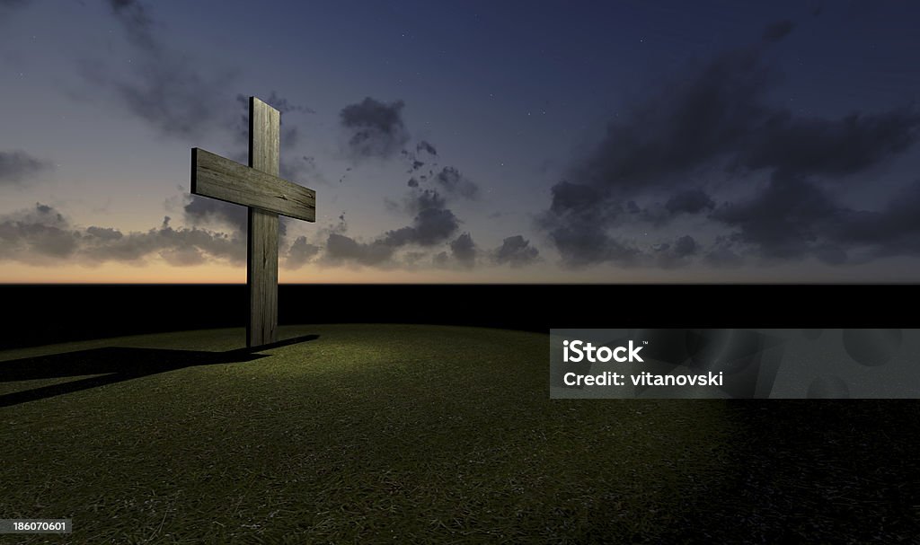 Kreuz silhouette - Lizenzfrei Auferstehung - Religion Stock-Foto