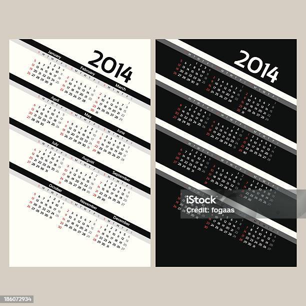 Calendars Set Stock Illustration - Download Image Now - Week, 2014, April