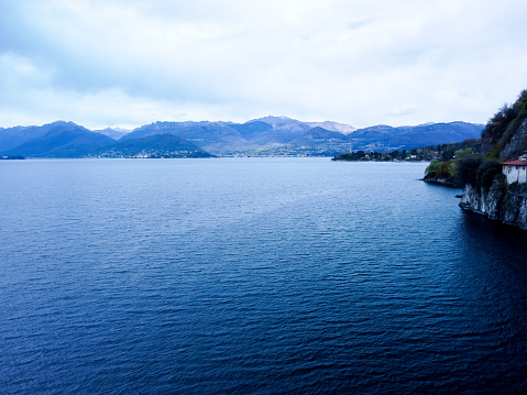 Beautiful panoramic view of Lake Como near Bellagio town, Lombardy province