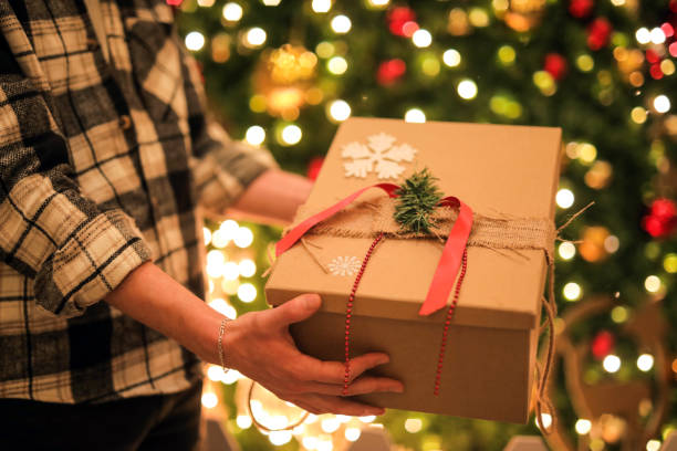istock Surprise, Christmas Tree And New Year's Gift, Christmas Decoration 1860765111