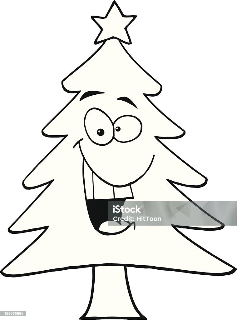 Vetores de Preto E Branco Árvore De Natal e mais imagens de Alegria -  Alegria, Clip Art, Comemoração - Conceito - iStock