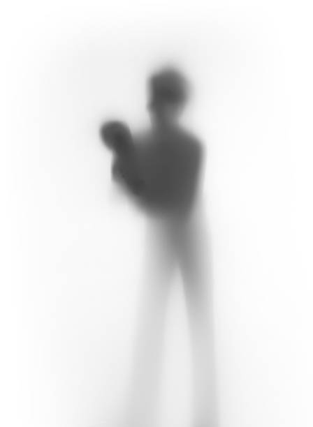 istock Diffuse silhouette of a young mother and baby 186080120