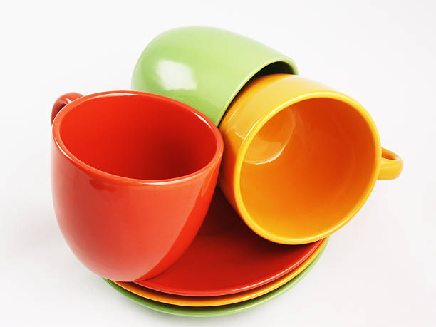 istock Collection of colorful dishes 186080598
