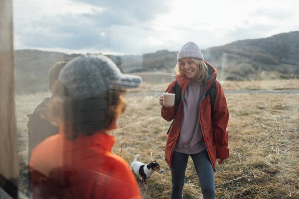 Mountain Trail Adventures: Friends on a Joyful Hike