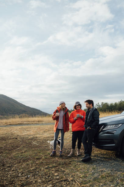 istock Mountain Trail Adventures: Friends on a Joyful Hike 1860828669