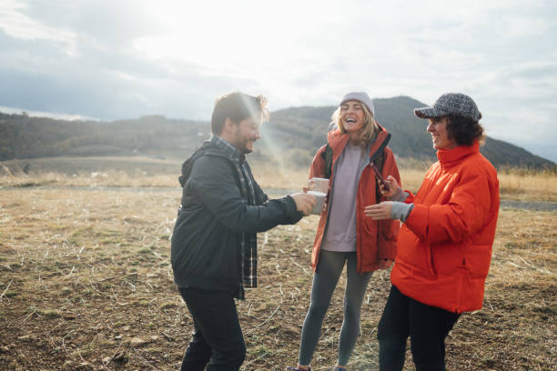 istock Mountain Trail Adventures: Friends on a Joyful Hike 1860828673
