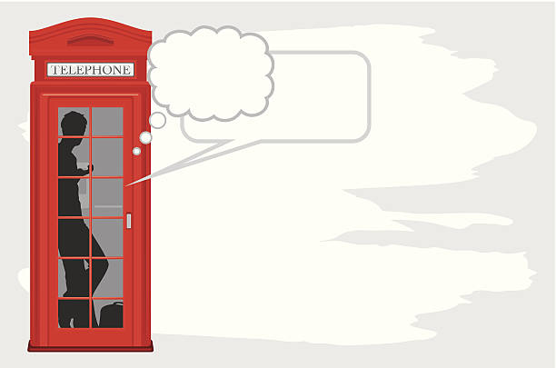 電話ボックス型の抽象的な背景 ベクターアートイラスト
