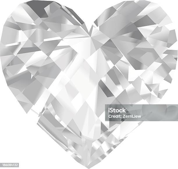 Crystal Heart Stock Illustration - Download Image Now - Gift, Gold - Metal, Gold Colored