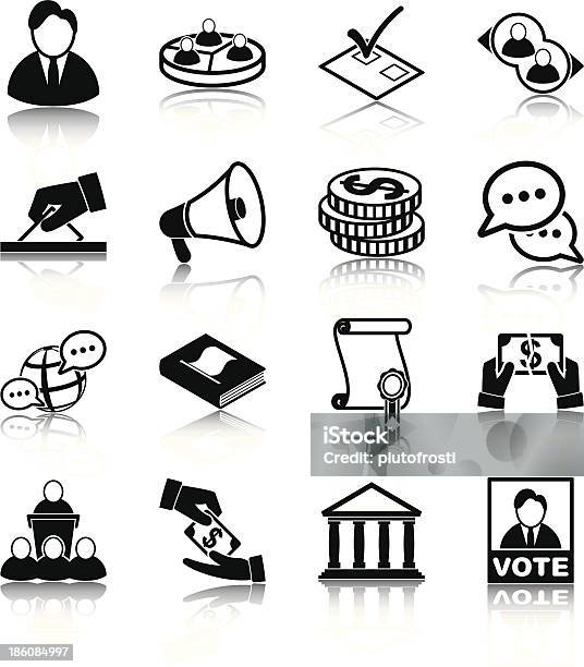 A Política - Arte vetorial de stock e mais imagens de Apresentação - Discurso - Apresentação - Discurso, Autoridade, Boletim de Voto