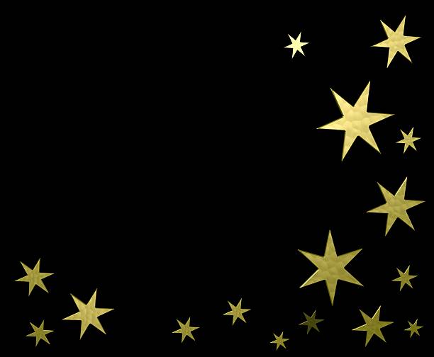 złotych gwiazdy - weihnachtlicher stock illustrations