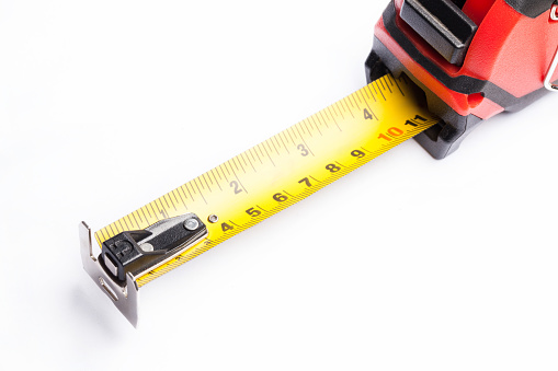 tape measure isolate on white