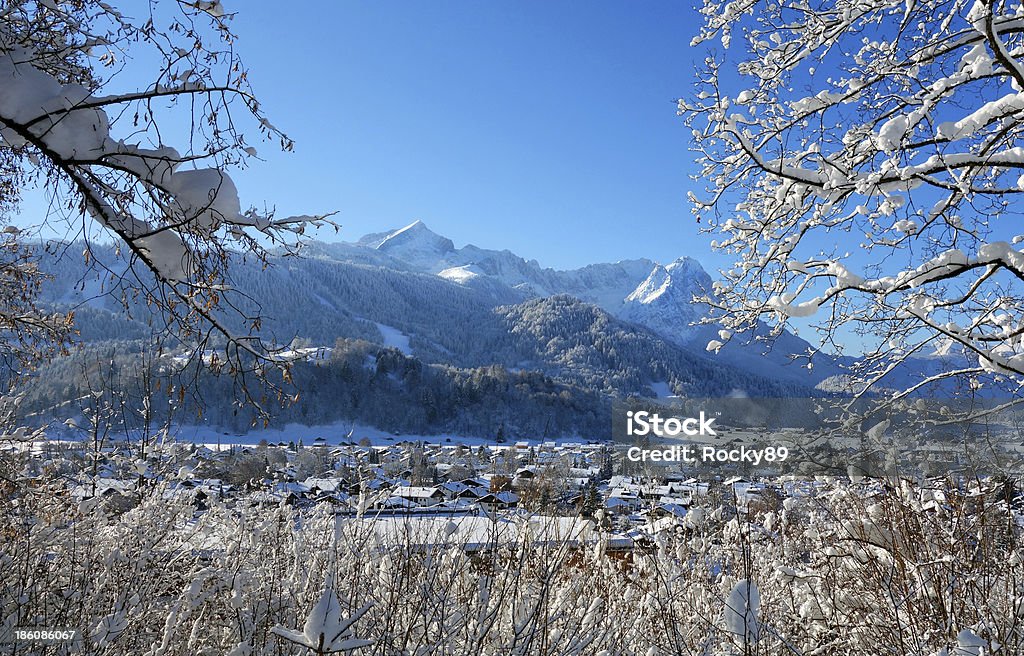 Garmisch-Partenkirchen, Germania - Foto stock royalty-free di Inverno