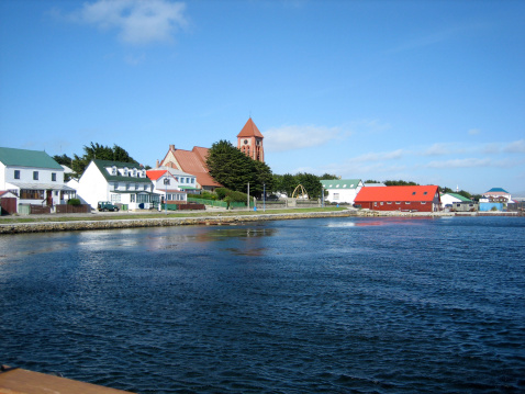 The quaint town of Port Stanley is the capital of the Falkland Islands.