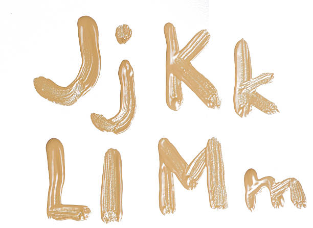 istock Handwritten watercolor alphabet, isolated. 186090280