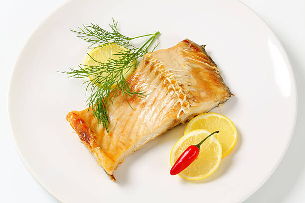 istock Oven baked carp fillet 186091164