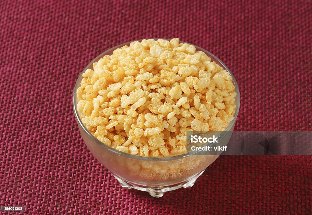 Rice krispies Bowl of toasted rice cereal Breakfast Cereal Stock Photo
