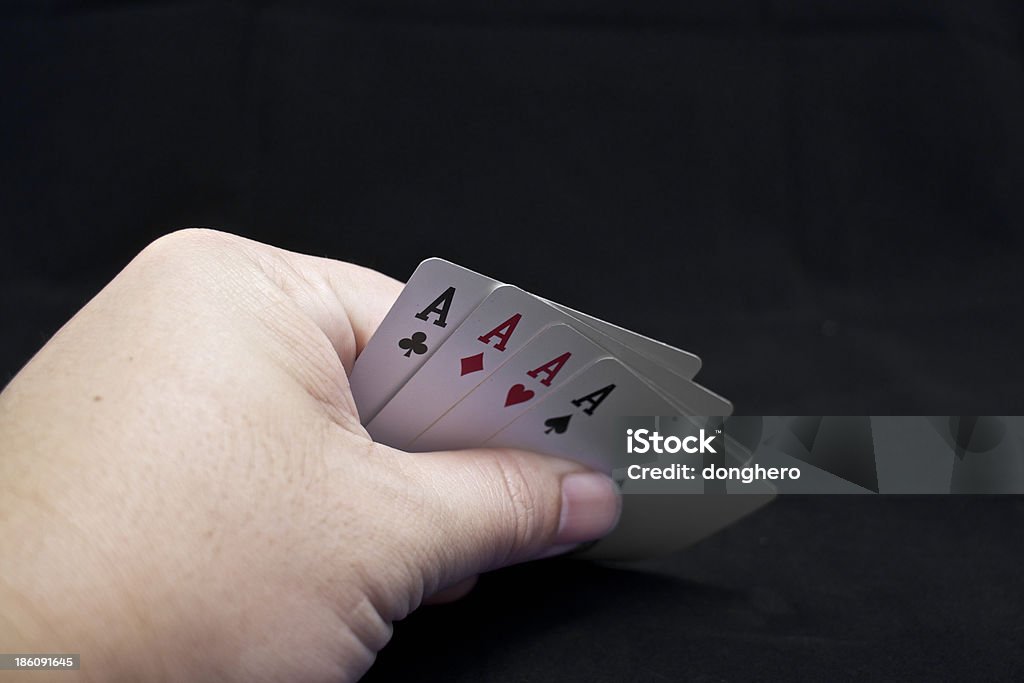 Hände-poker - Lizenzfrei Erfolg Stock-Foto