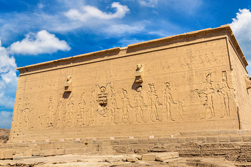 Dendera temple in a sunny day, Luxor, Egypt
