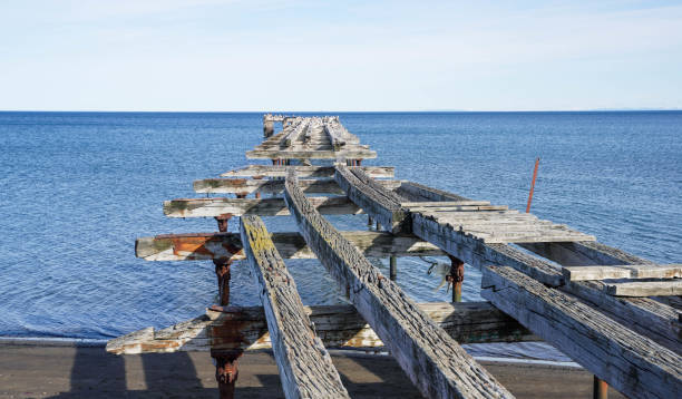 Famous Pier At Punta Arenas In Magallanes Chile.