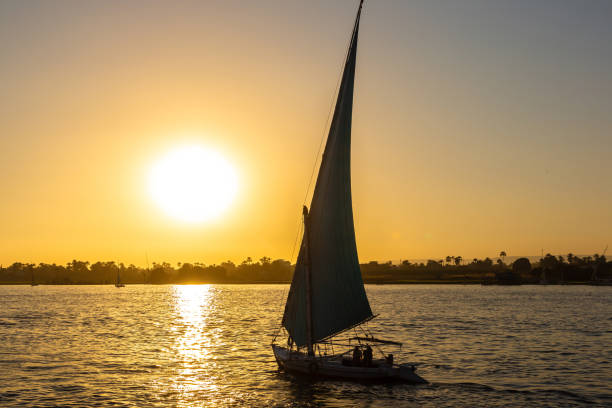 istock Sailboat on Nile at sunset 1860937661