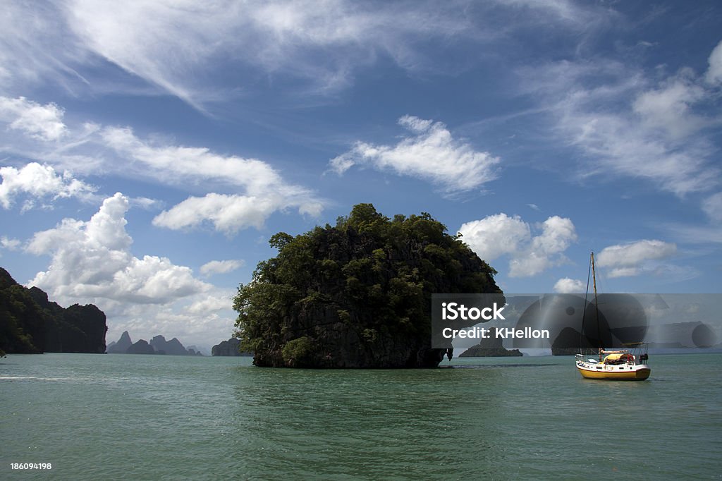 Yacht Phang Nga Bay Andaman Sea Stock Photo