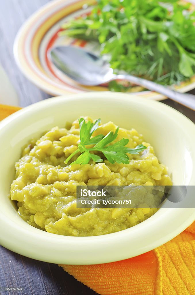 mashed mung beans mashed mung beans in bowl Bean Stock Photo