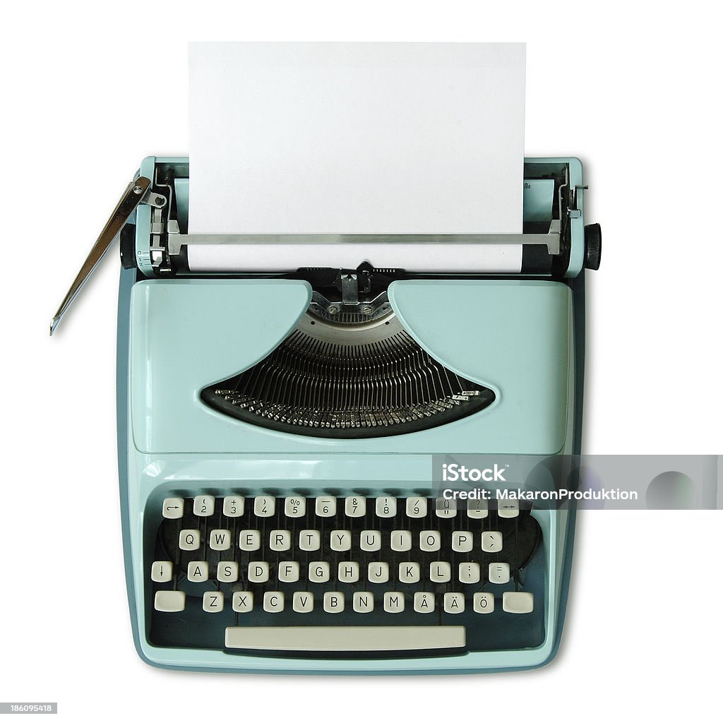 60 ª rádio Máquina de Escrever - Royalty-free Máquina de Escrever Foto de stock