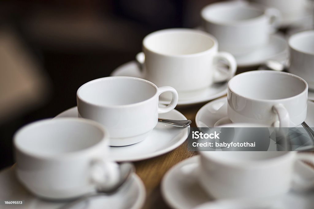 Weiße Tassen Kaffee - Lizenzfrei Aufwachen Stock-Foto