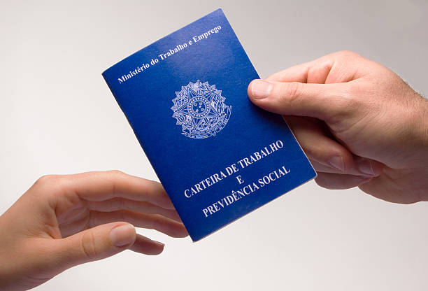 istock Holding on carefully to a blue Brazilian document 186096834