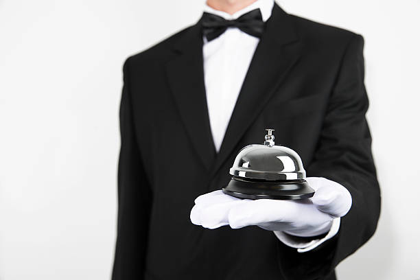 bell - butler waiter tuxedo personal valet 뉴스 사진 이미지