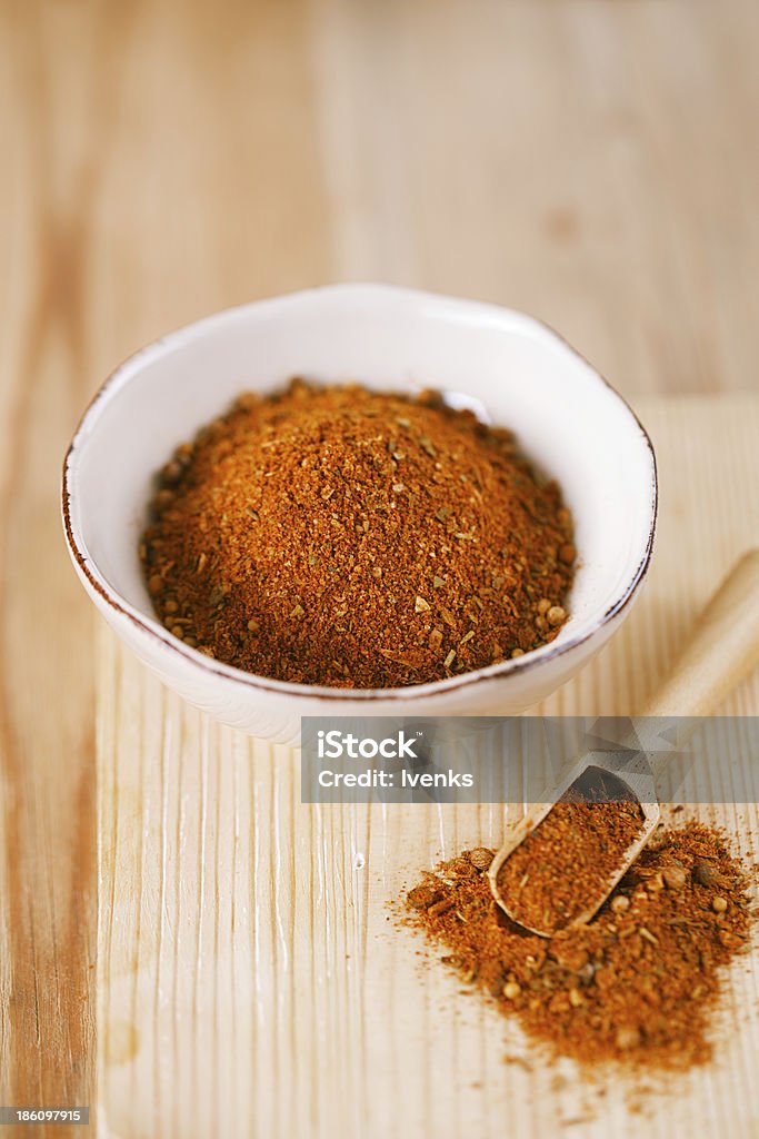 spices Chicken BBQ Rub mix of Herbs, shallow dof Rubbing Stock Photo