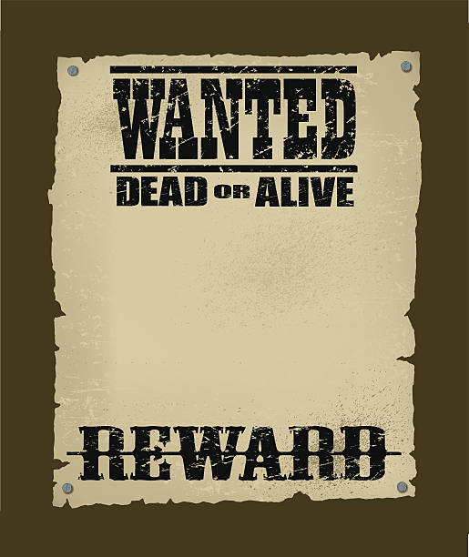 illustrazioni stock, clip art, cartoni animati e icone di tendenza di wanted poster-premio - wanted poster desire wild west sign